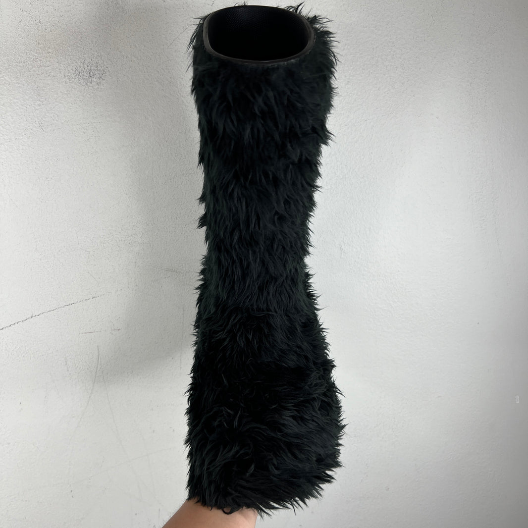 Balenciaga Fur Croc Boots