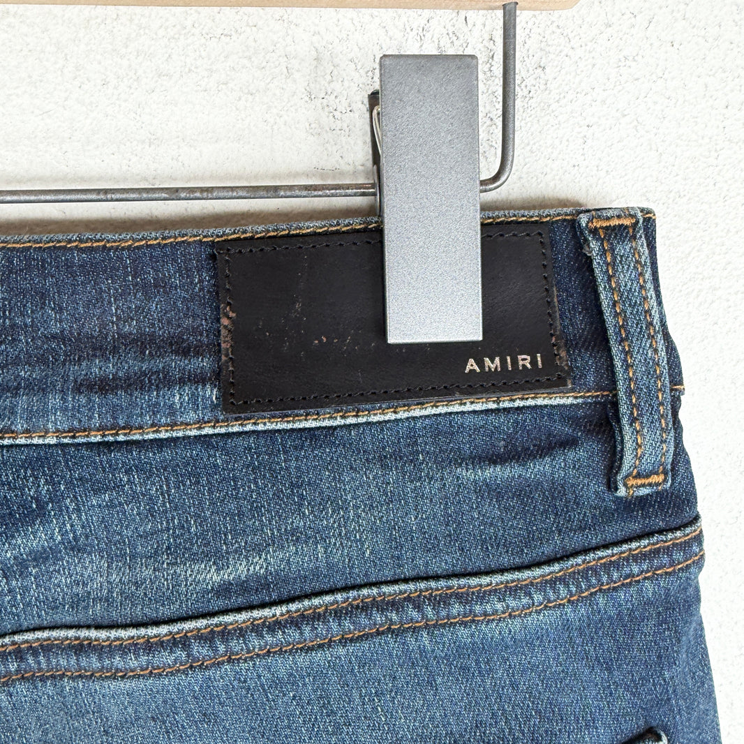 Amiri Dark Wash Blue Skinny Jeans