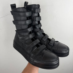 Ann Demeulemeester Multi Strap High-Top Sneakers