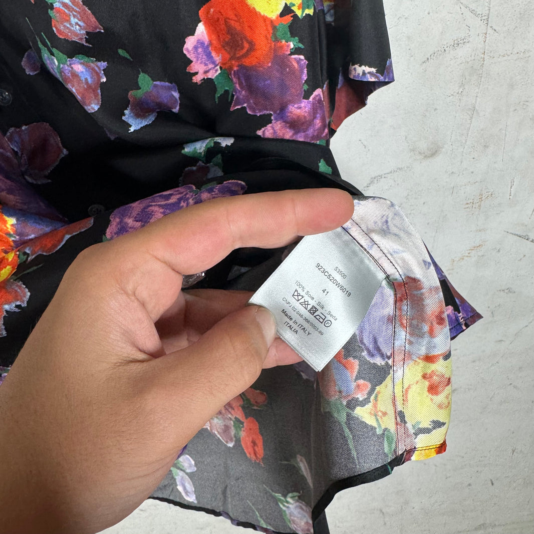 Dior Kaws Silk Floral Shirt