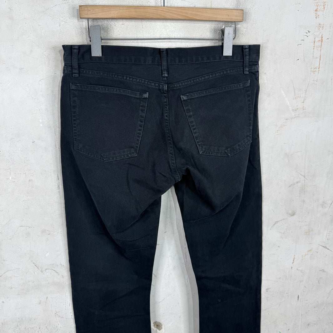 RRL Faded Black Canvas Pants