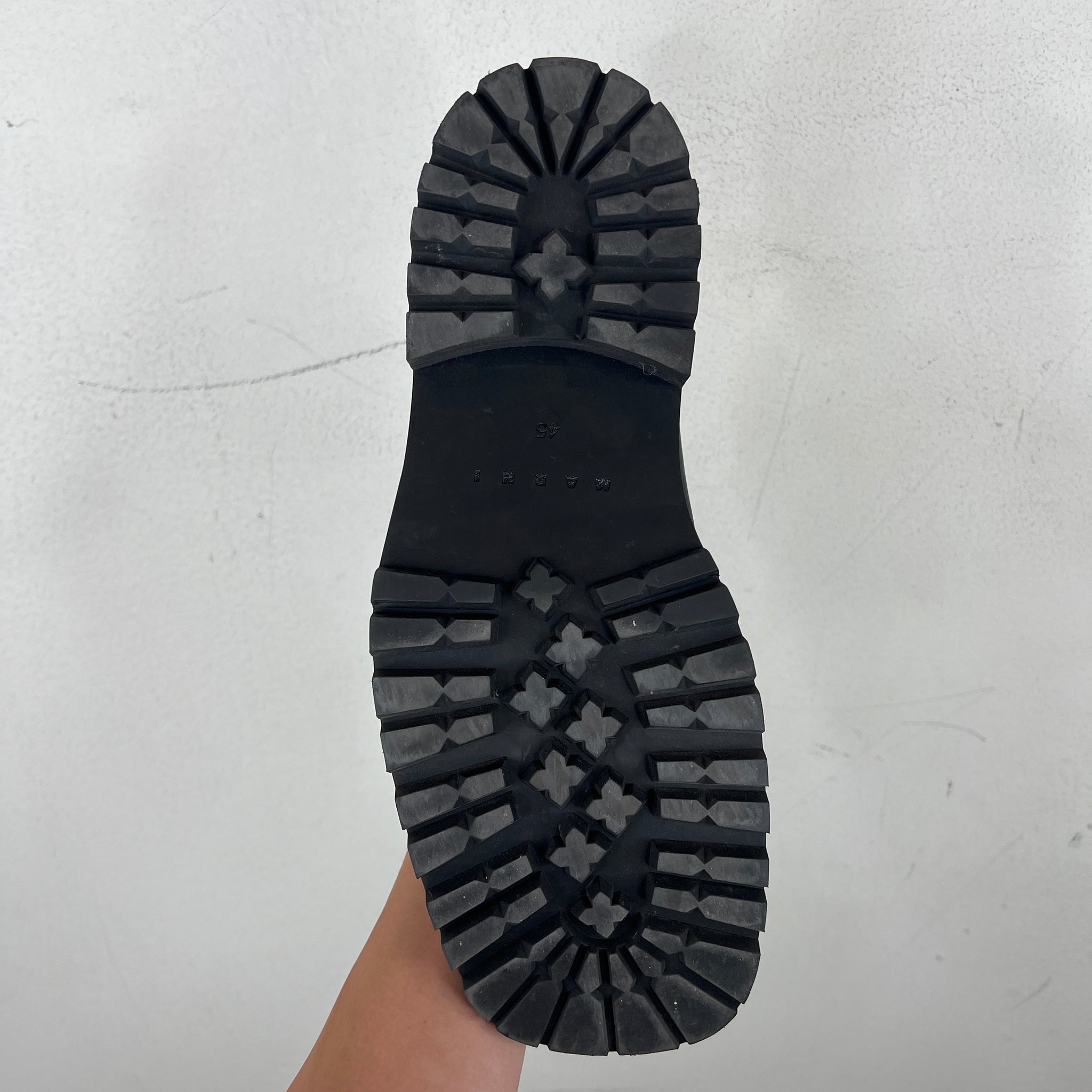 Marni Leather Piercing Chunky Sabot Loafers