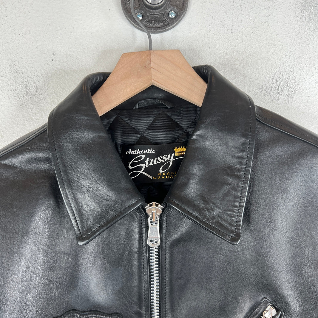 Stussy S Wing Leather Jacket