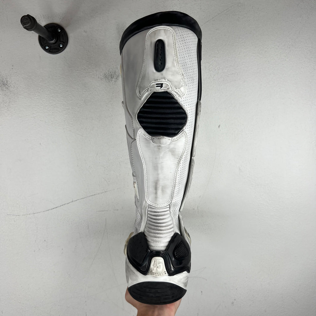 Balenciaga White Biker Moto Boots