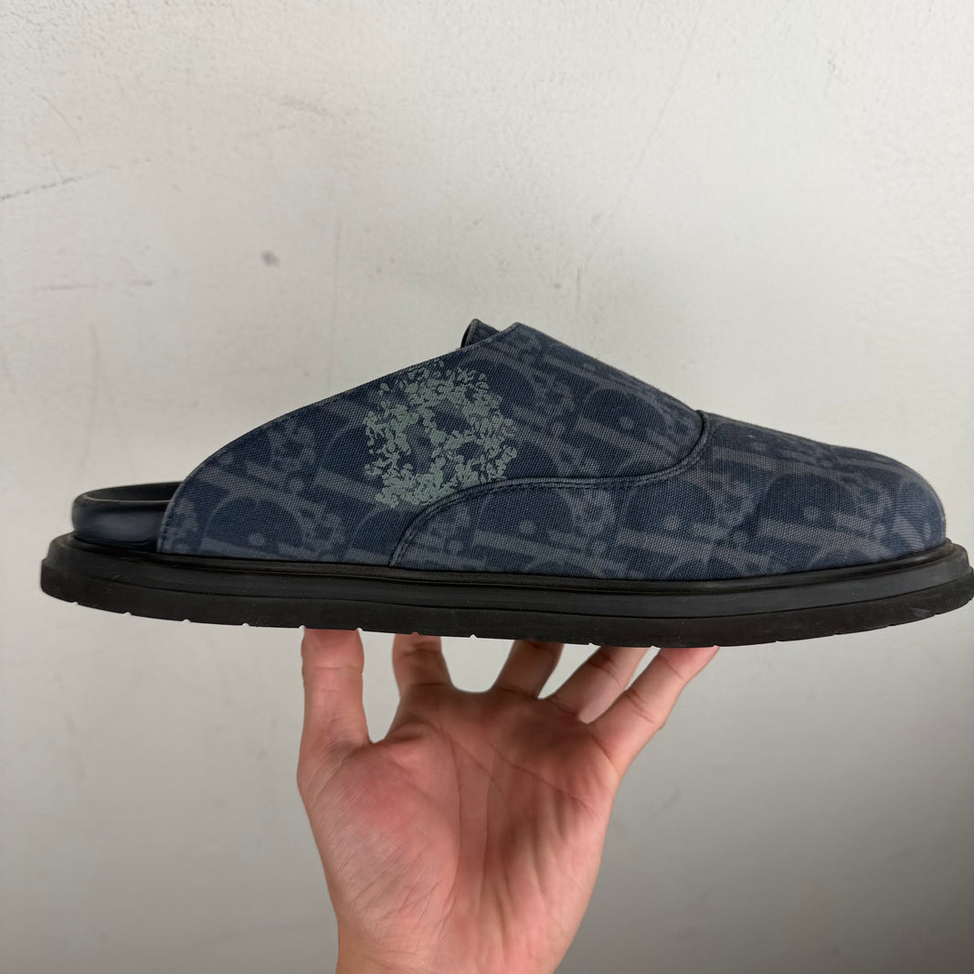 Dior Denim Tears Oblique Mules