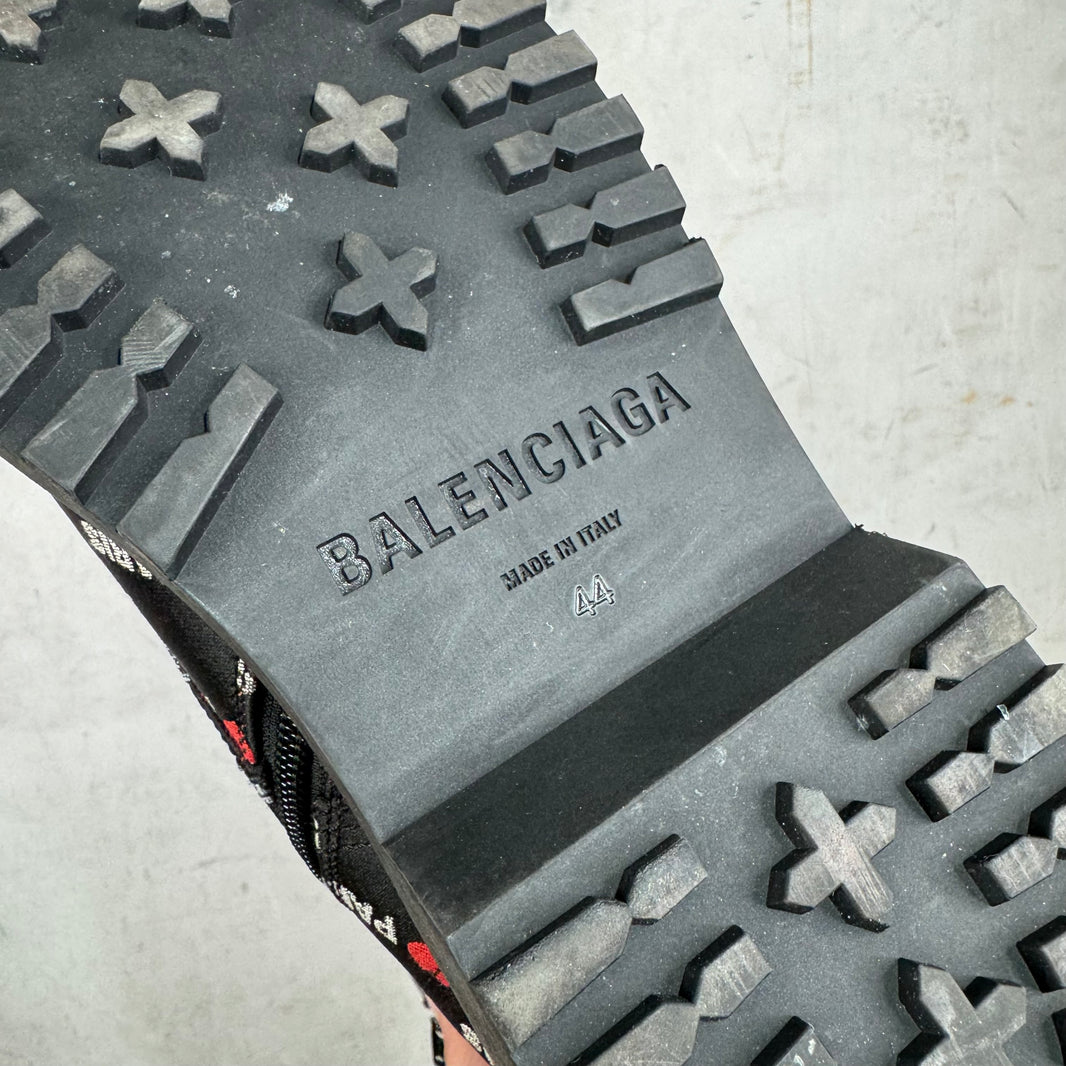 Balenciaga I Love Paris Zip Up Boots