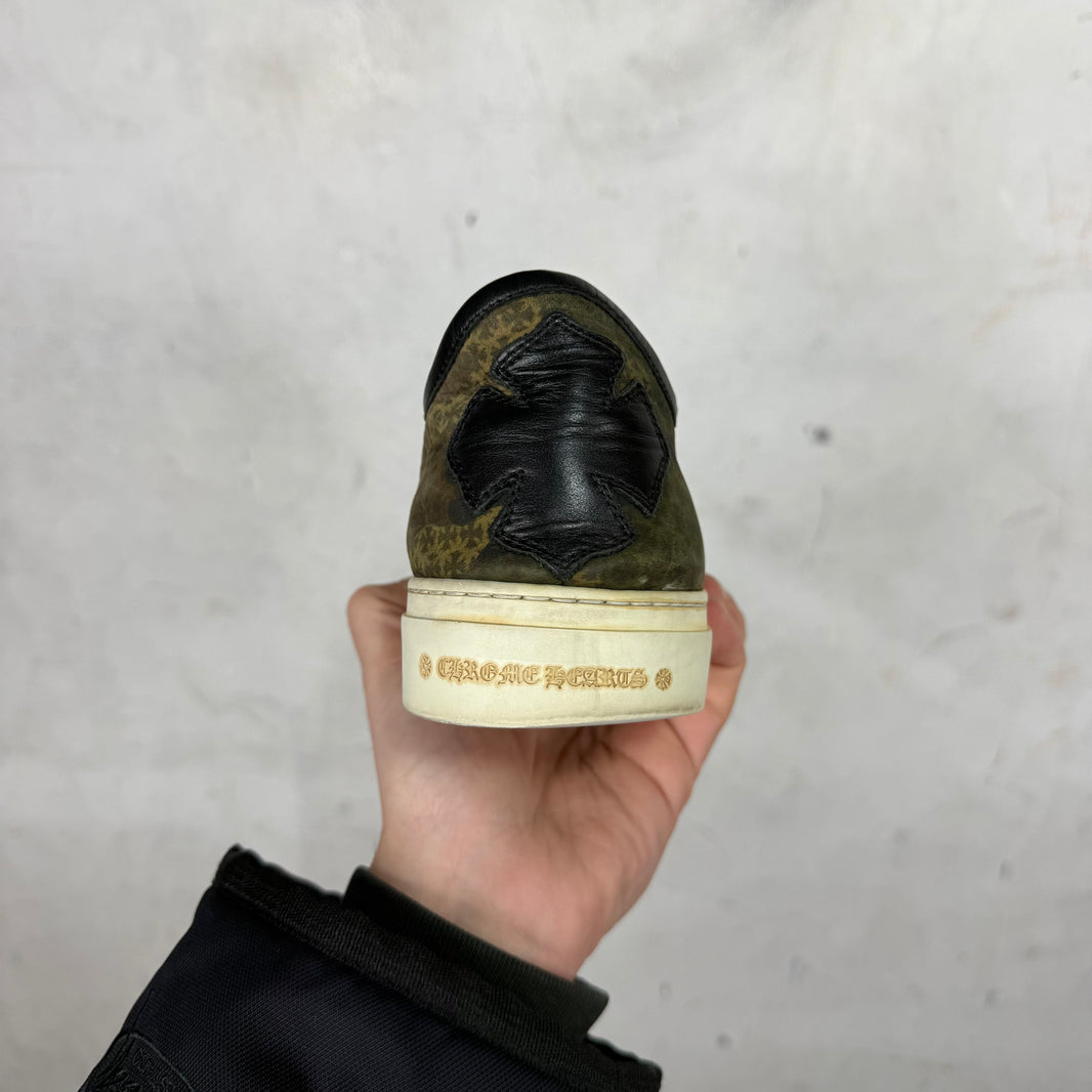 Chrome Hearts Camo Plus Dagger Slip On Sneakers