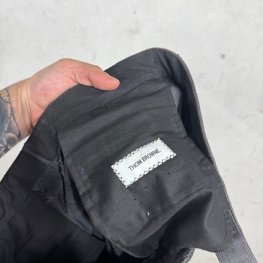 Thom Browne Dark Grey Corduroy Trousers