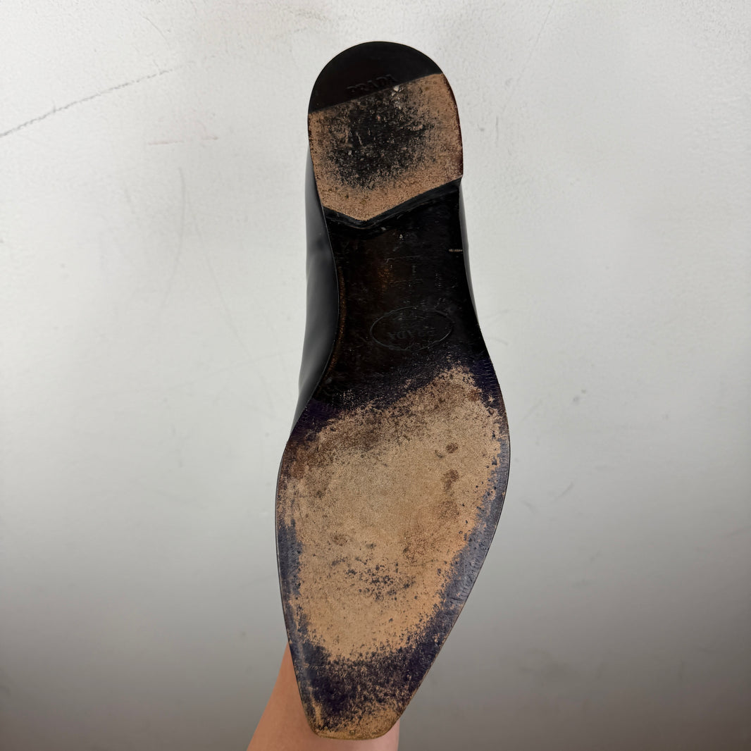 Prada Purple Toe Loafers