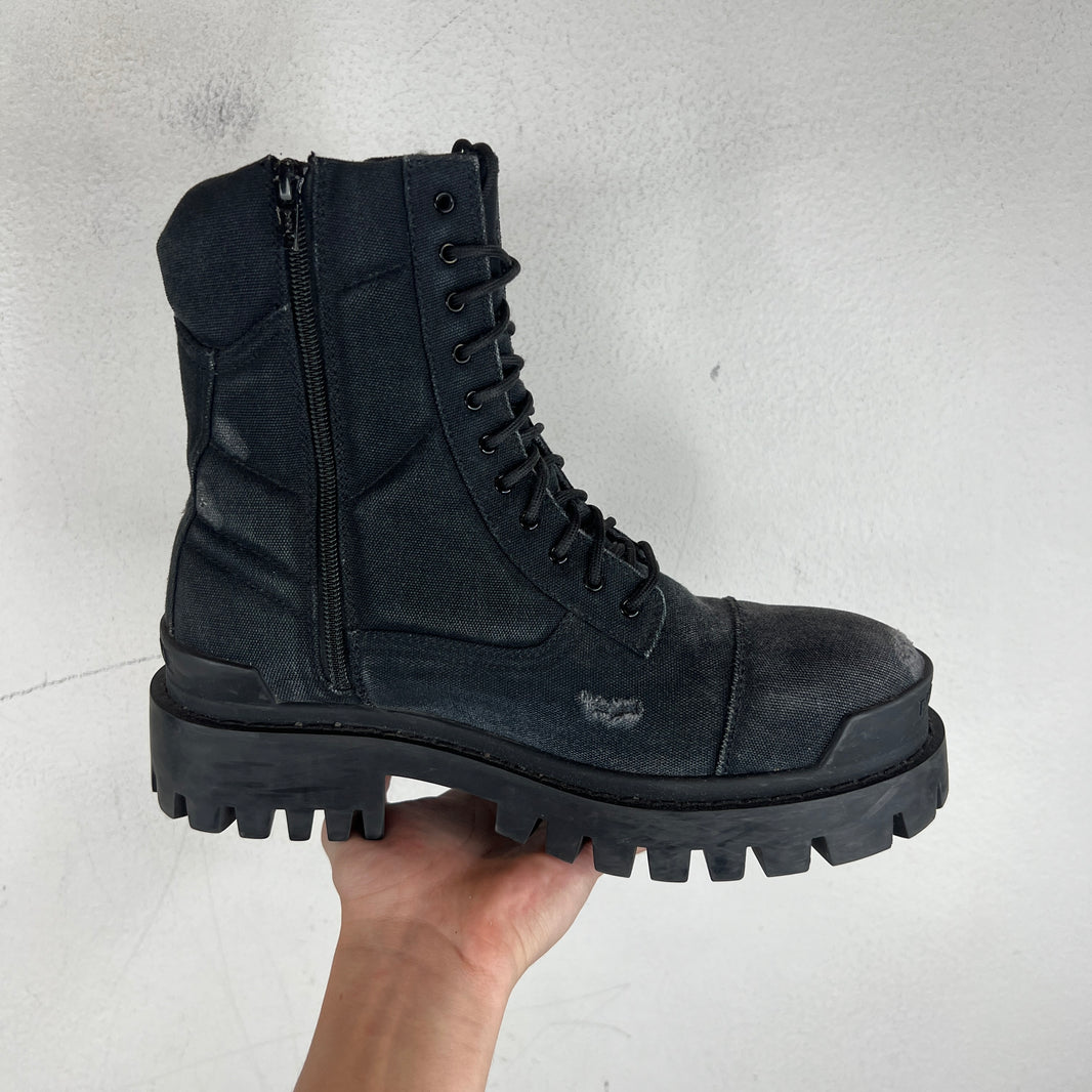 Balenciaga Canvas Strike Boots