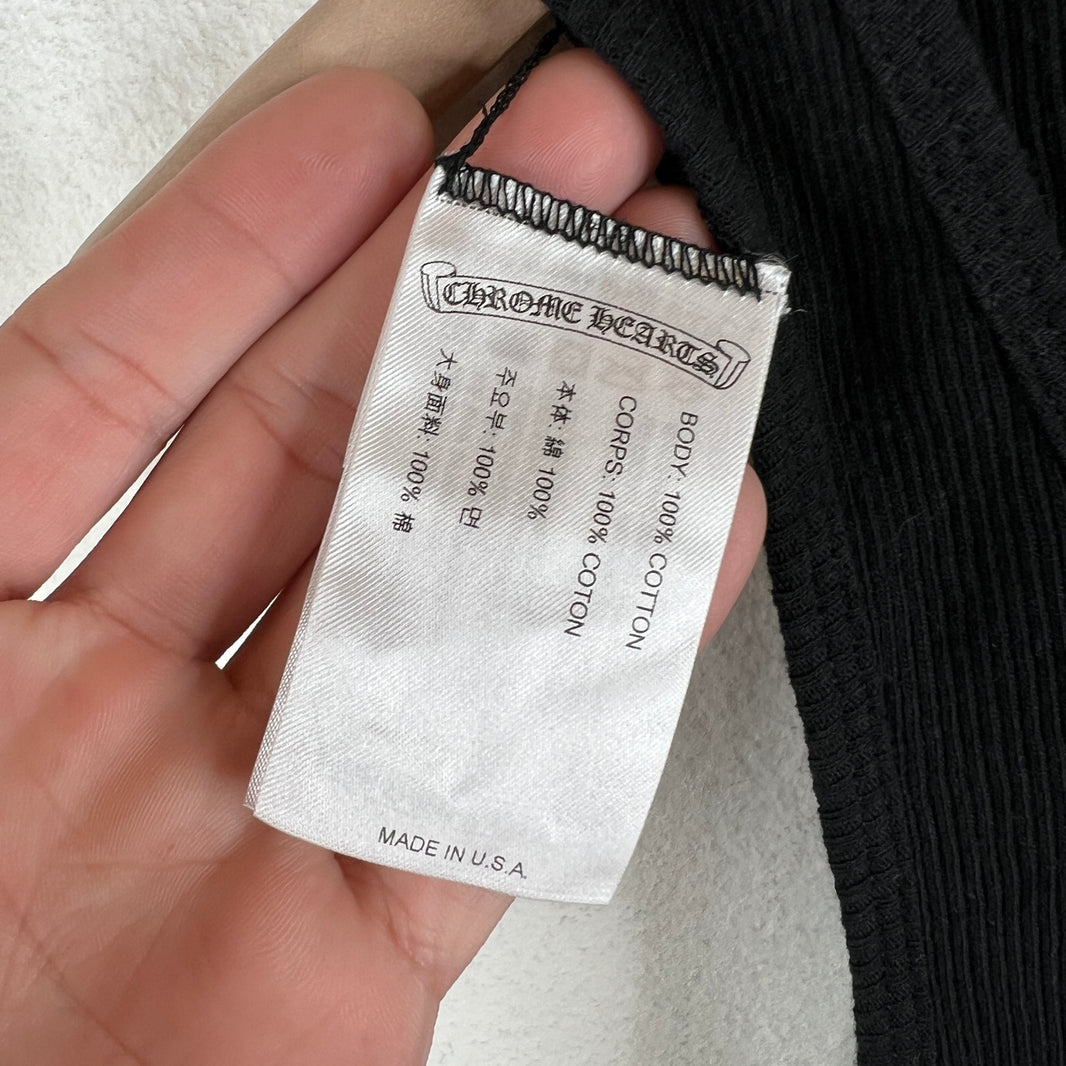 Chrome Hearts Blank Ribbed Tank Top