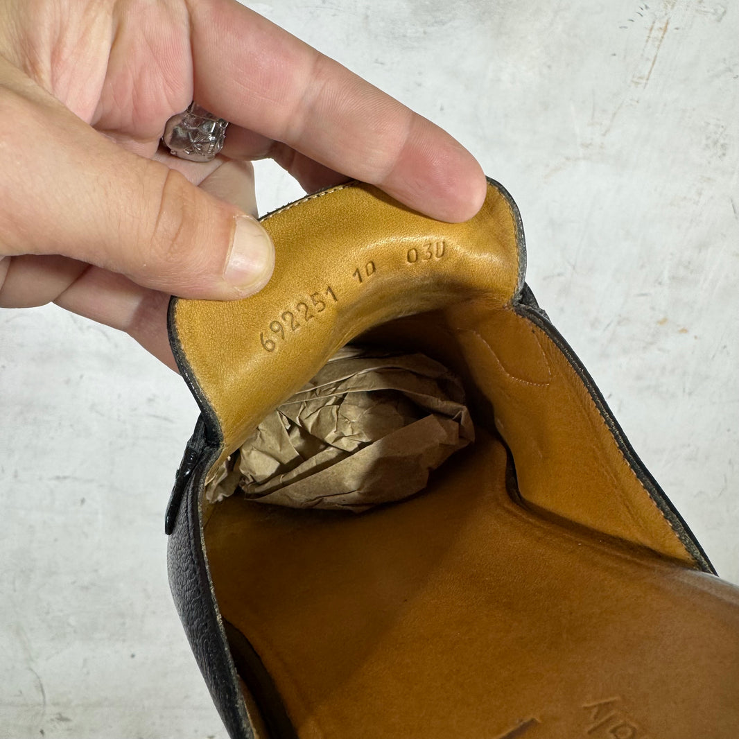 Gucci Interlock Leather Mules
