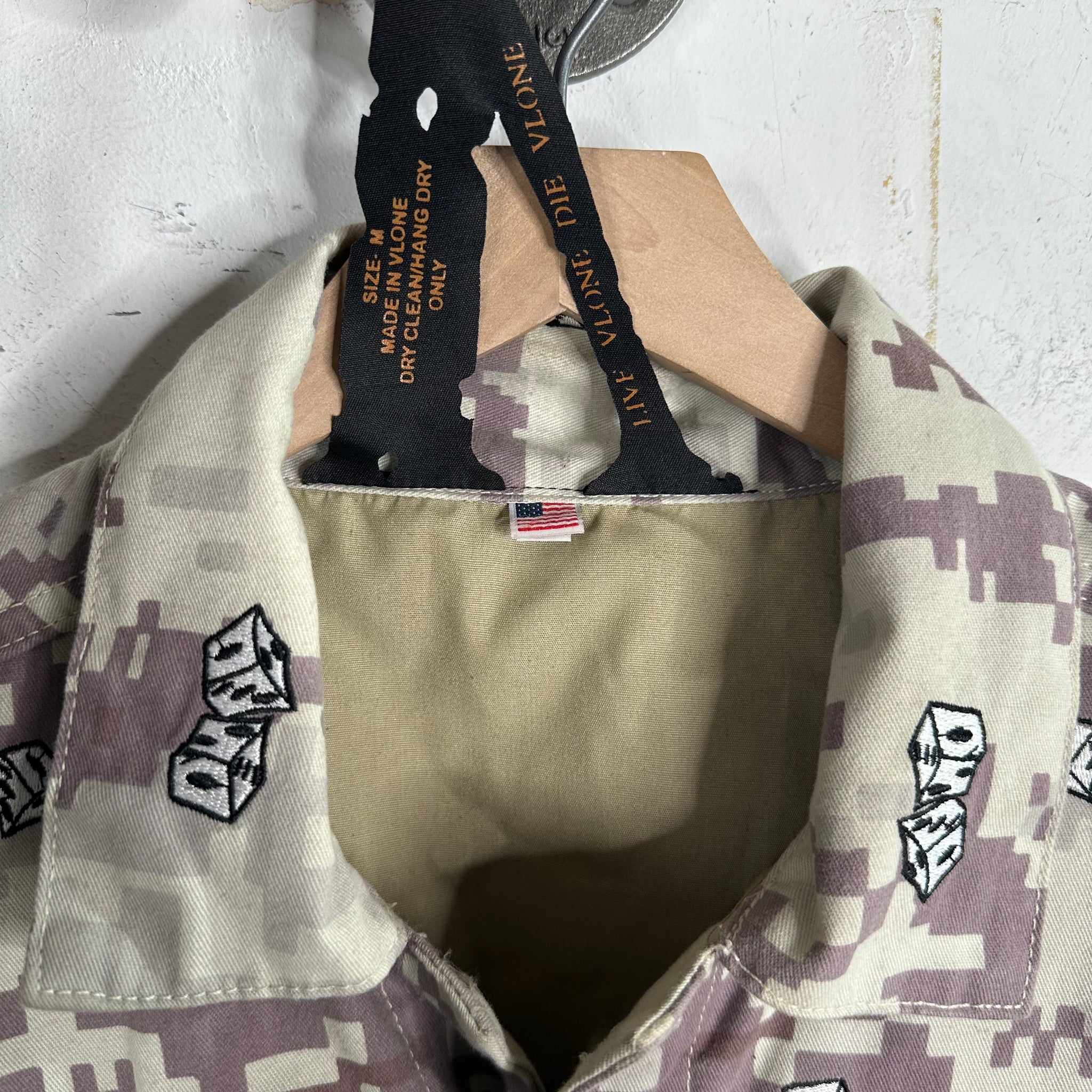 Vlone camo cheap jacket