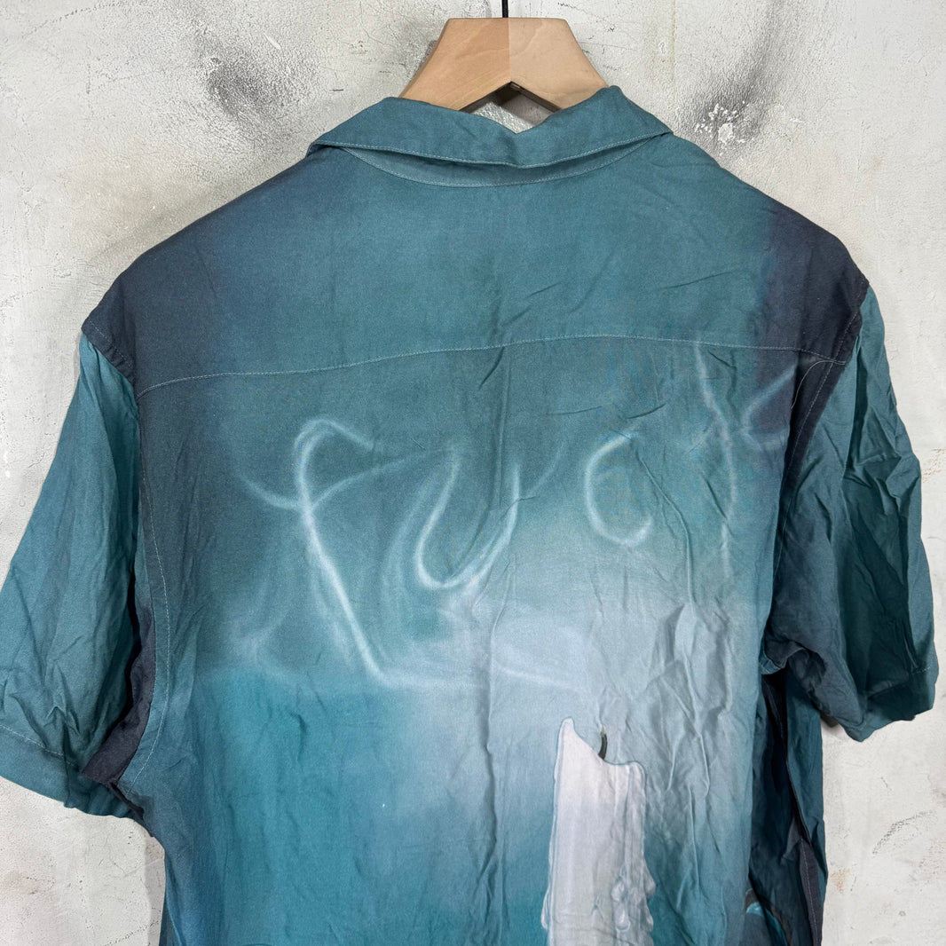 Supreme Burning Candle Button Up Shirt