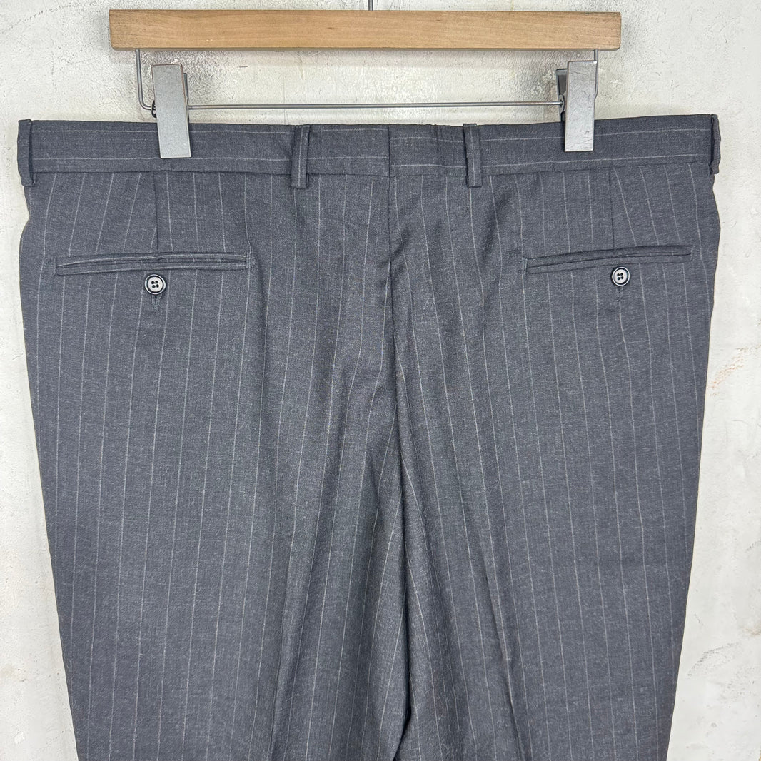 Valentino Grey Pinstripe Suit Set