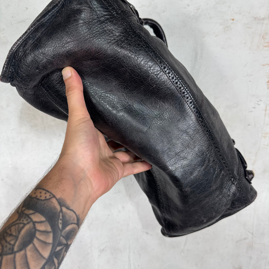 Balenciaga Large Blistered Leather City Bag