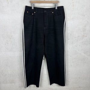 Balenciaga x Adidas Black 3 Stripe Denim