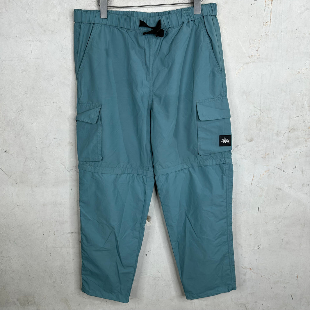 Stussy Blue Nylon Cargo Pants