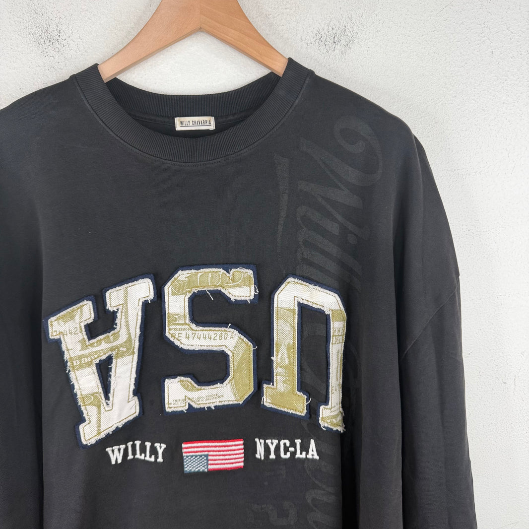 Willy Chavarria USA Patchwork L/S T-Shirt