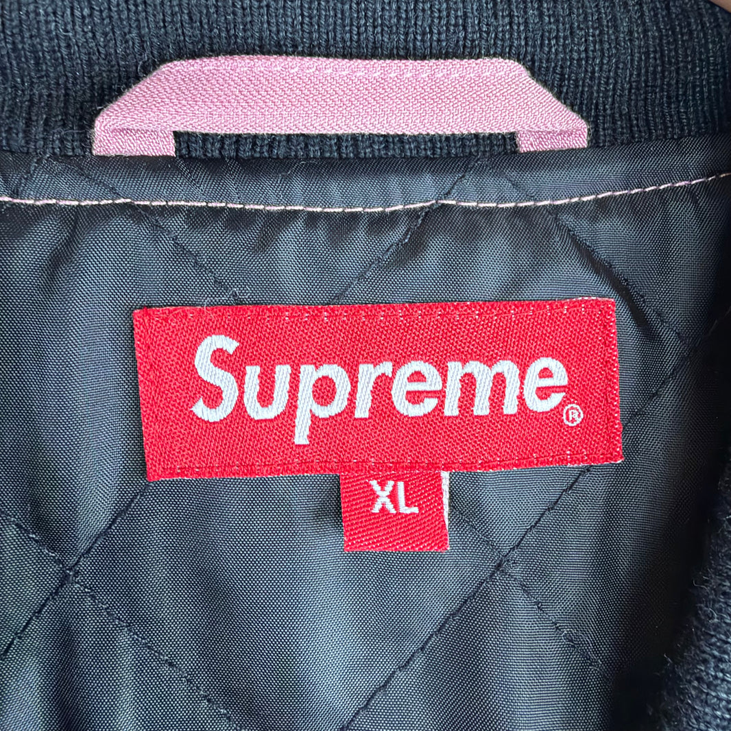 Supreme Pink Argyle Bomber Jacket