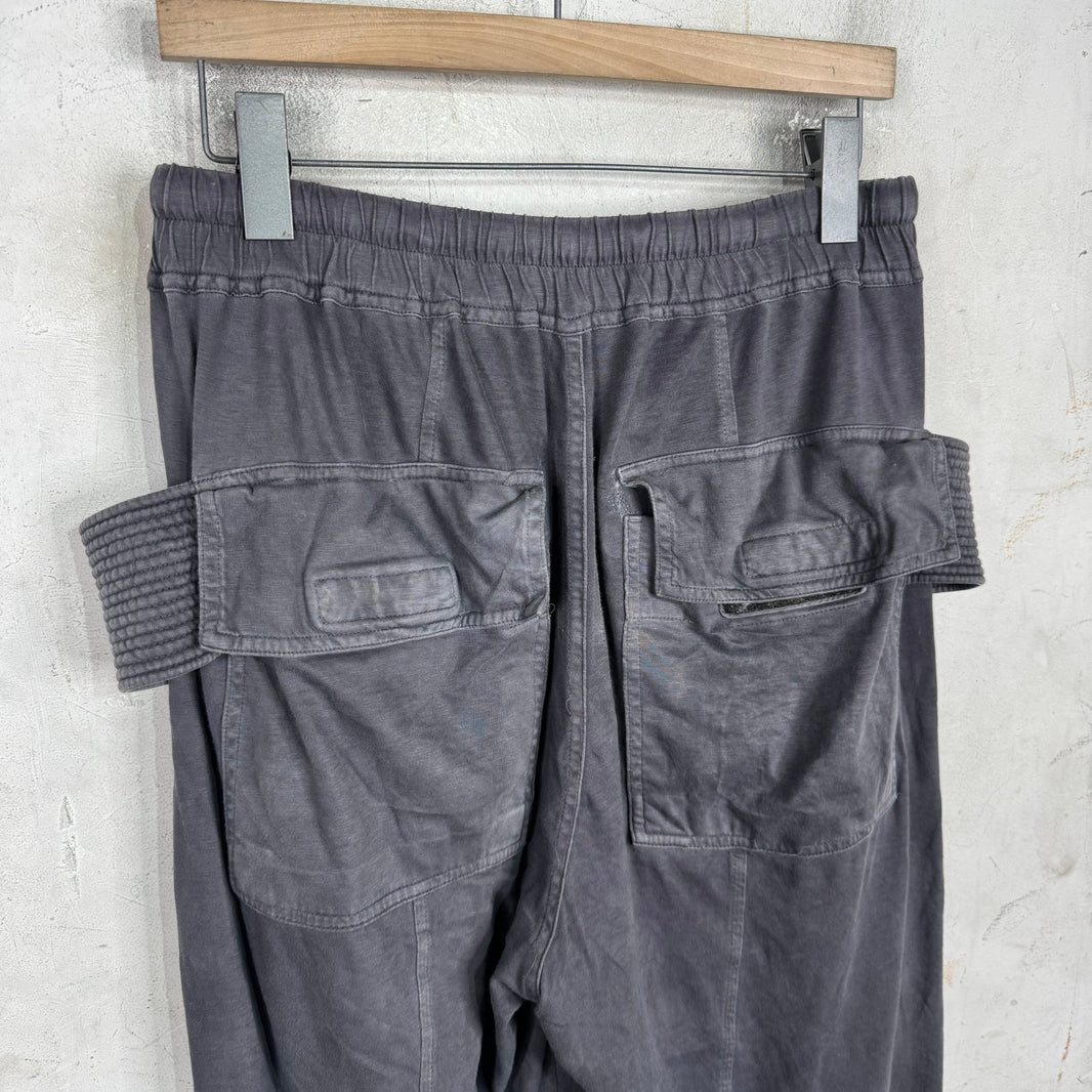 DRKSHDW Grey Smoked Wide Legged Creatch Sweatpants