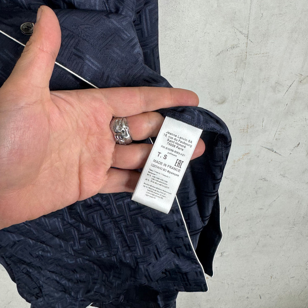 Lanvin Monogram Silk Shirt