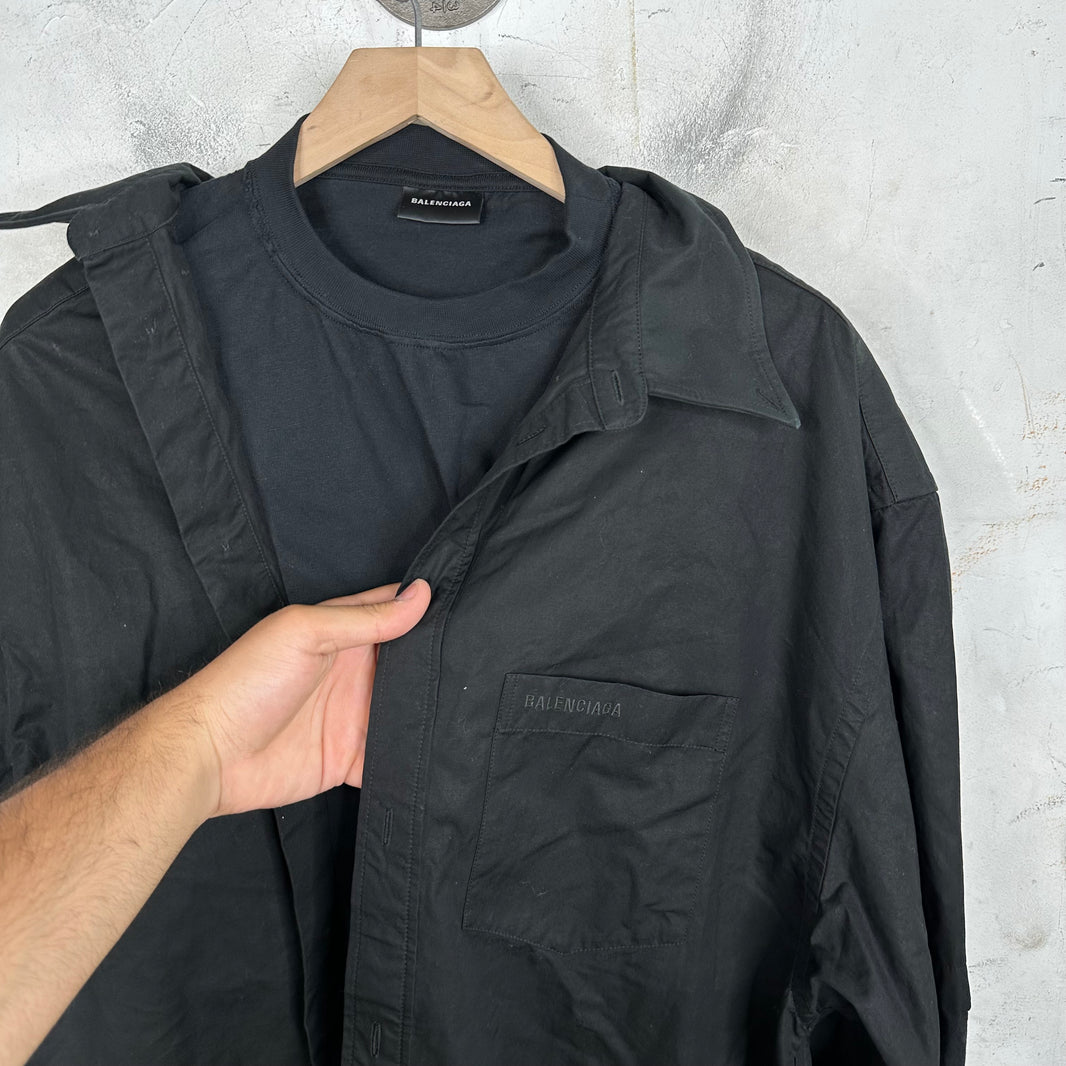 Balenciaga Trompe Layered Overshirt