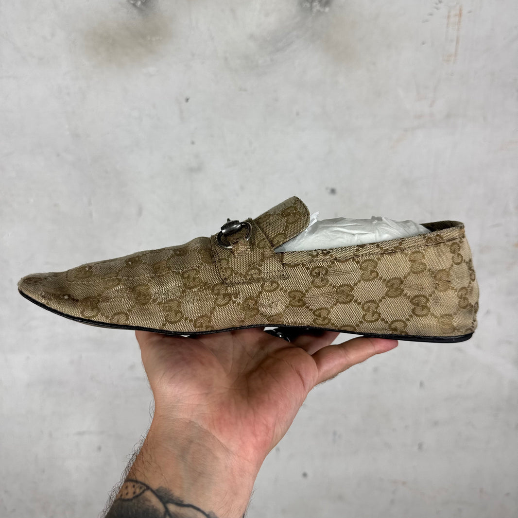 Gucci Canvas Monogram Ragazzo Mules