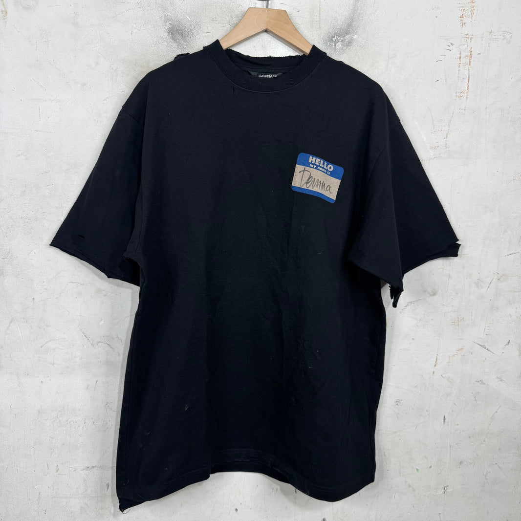 Balenciaga Hello My Name Is T-Shirt