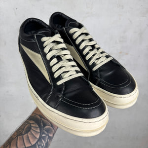 Rick Owens Black Leather Vans