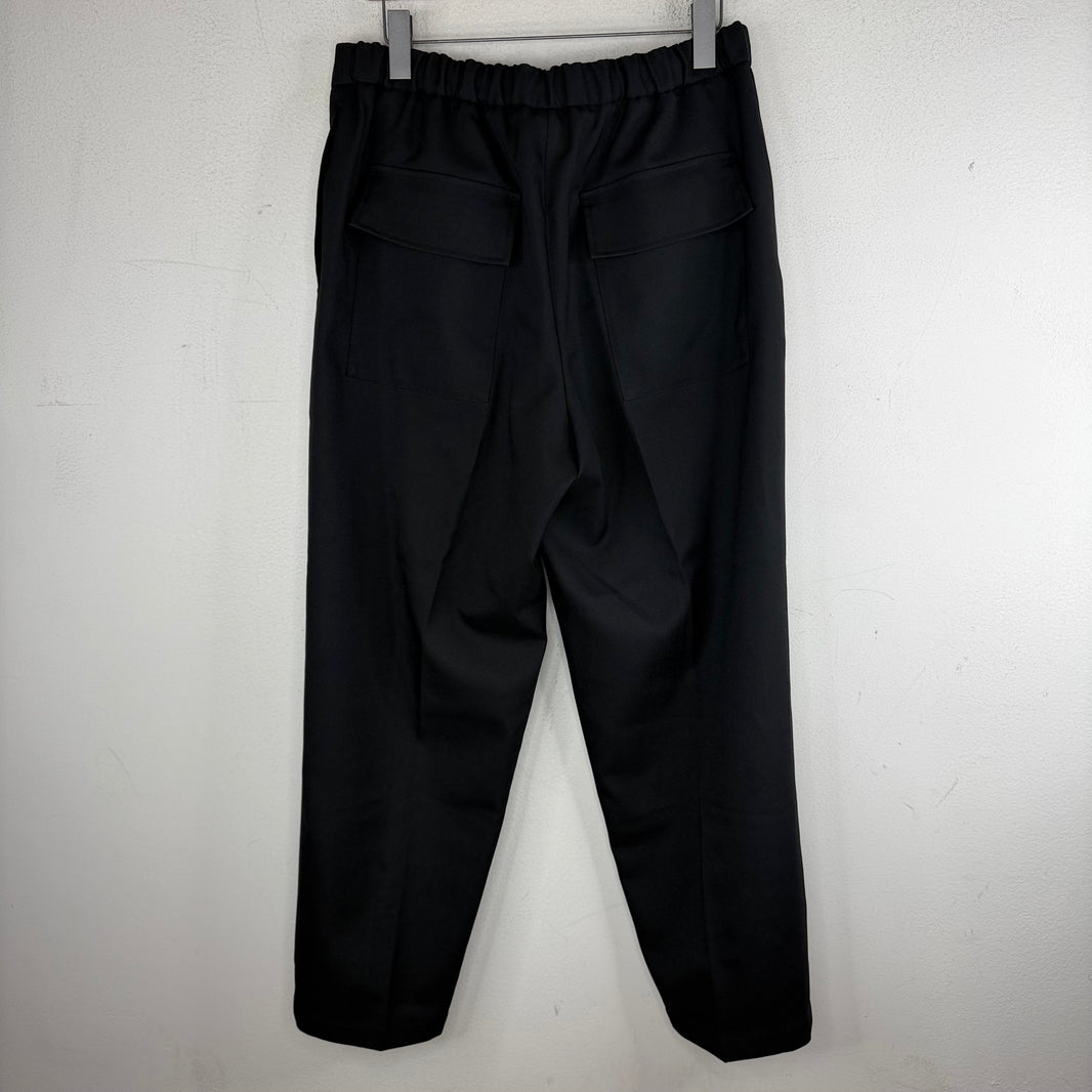 Jil Sander Elastic Waist Black Trousers