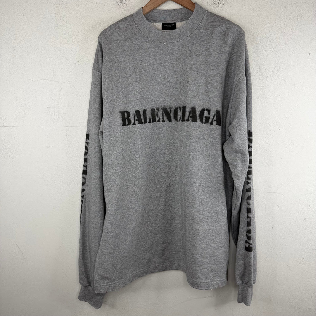 Balenciaga Sample Stencil Logo Sweatshirt