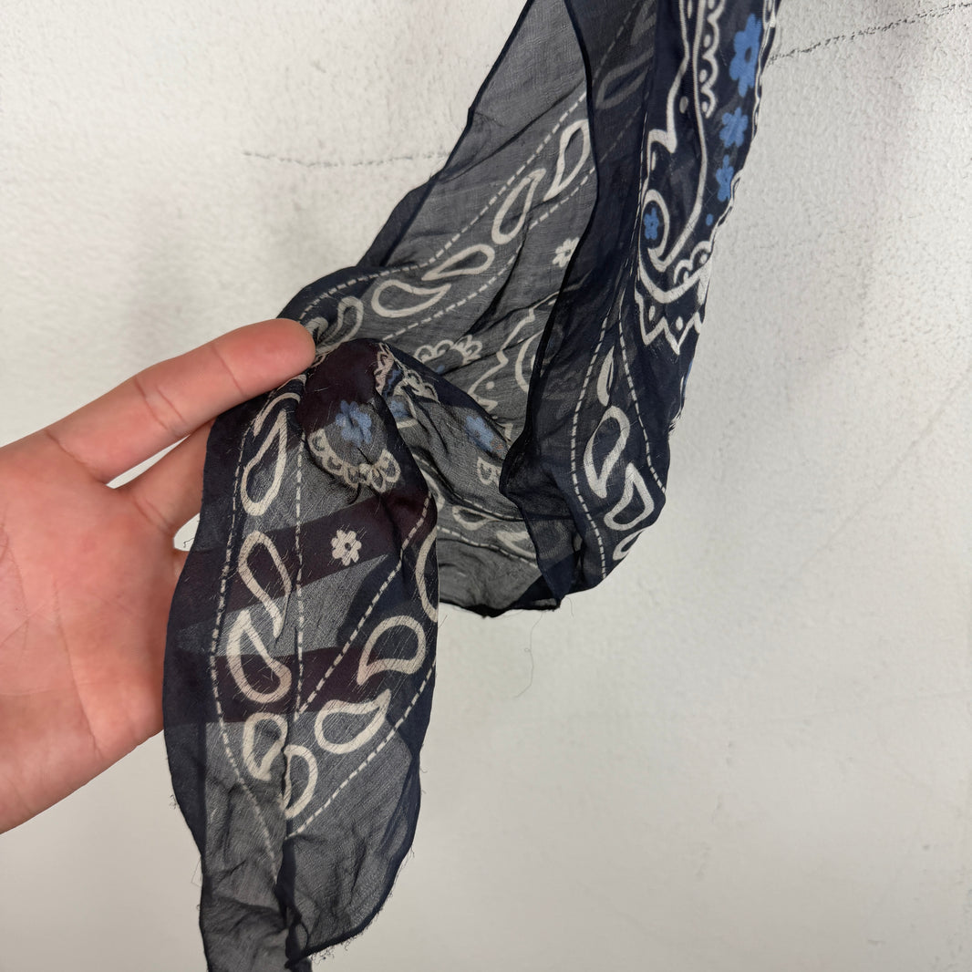 Acne Studios Diamond Shaped Navy Bandana