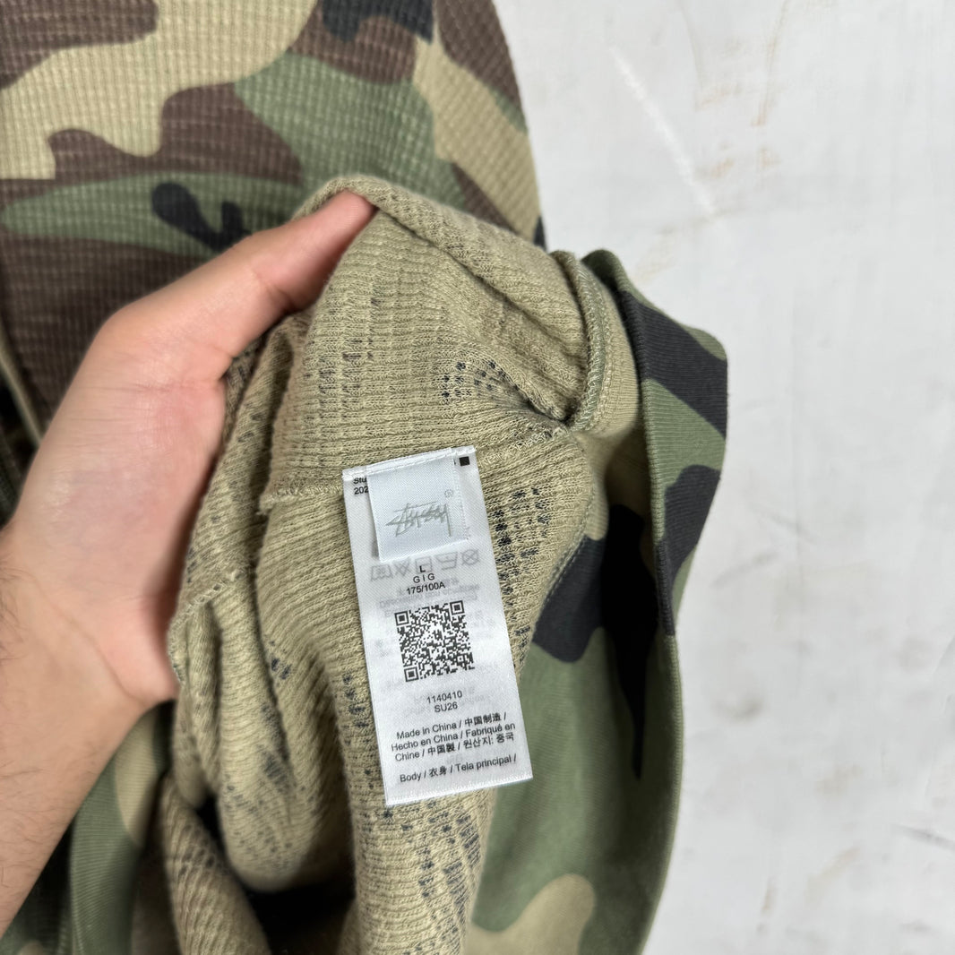 Stussy Thermal Camo Zip Hoodie