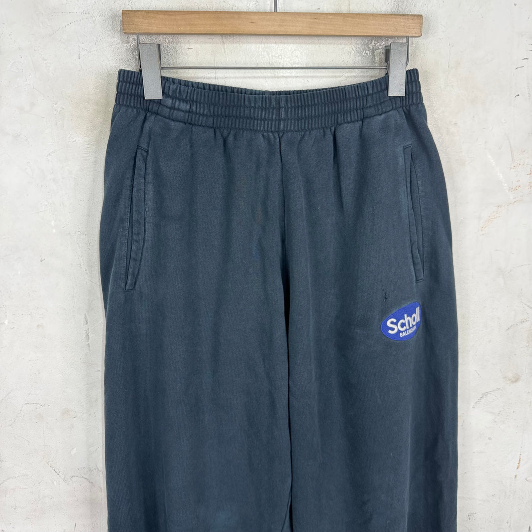 Balenciaga Navy Scholl Sweatpants