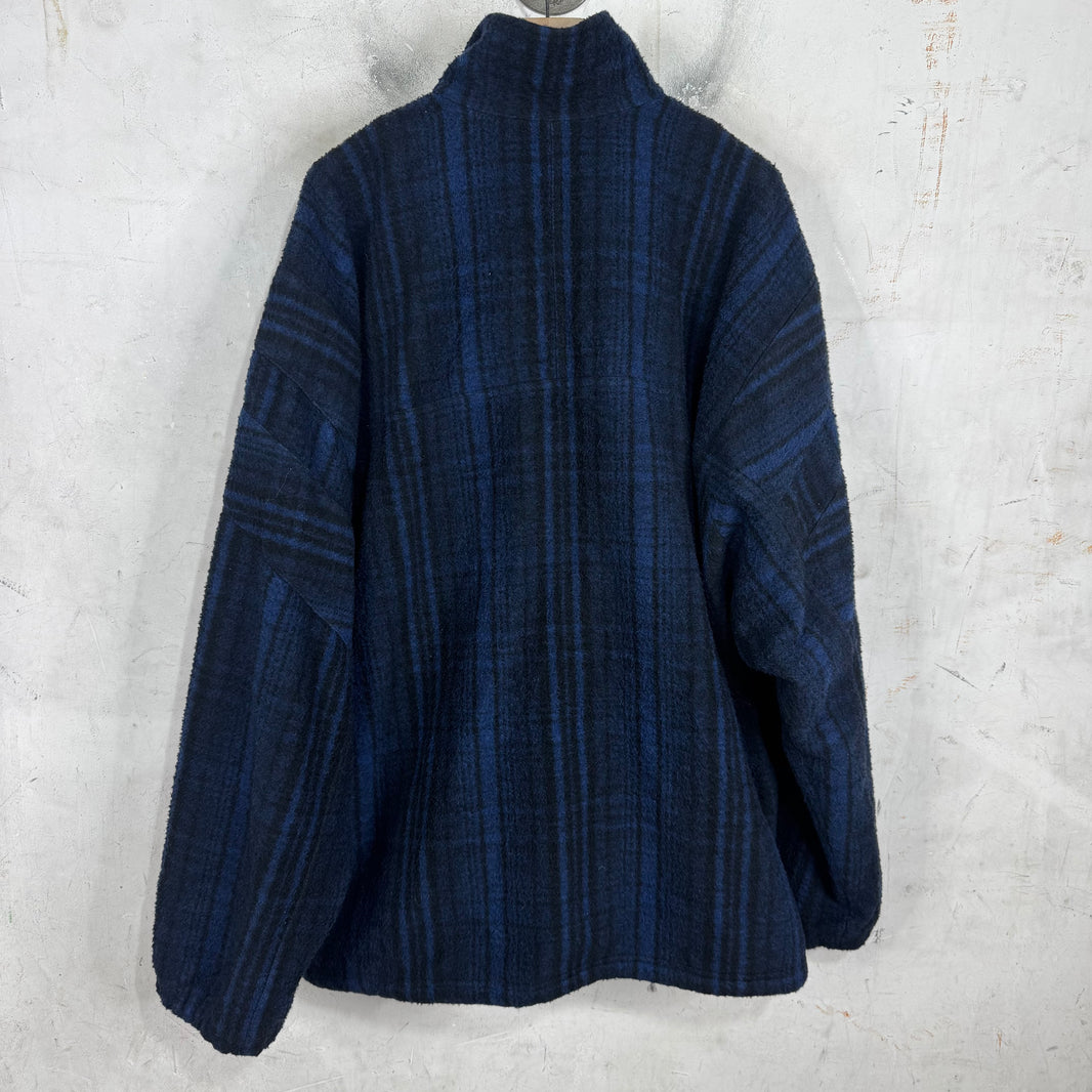 Balenciaga Sporty B Plaid Wool Jacket