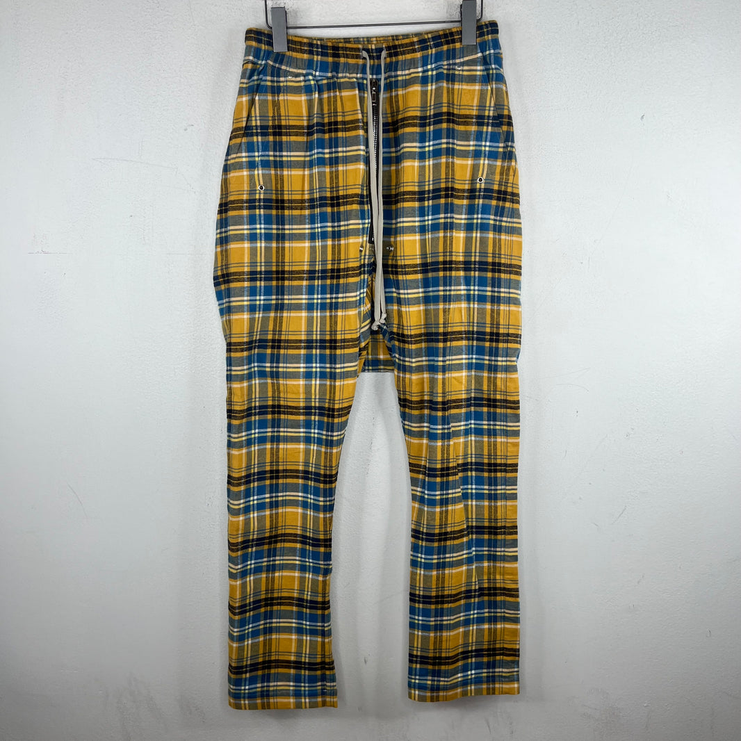 Rick Owens Acid Plaid Drop Crotch Pants