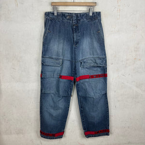 Girbaud Vintage Red Strap Cargo Jeans