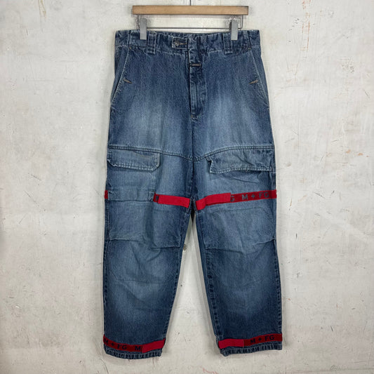 Girbaud Vintage Red Strap Cargo Jeans