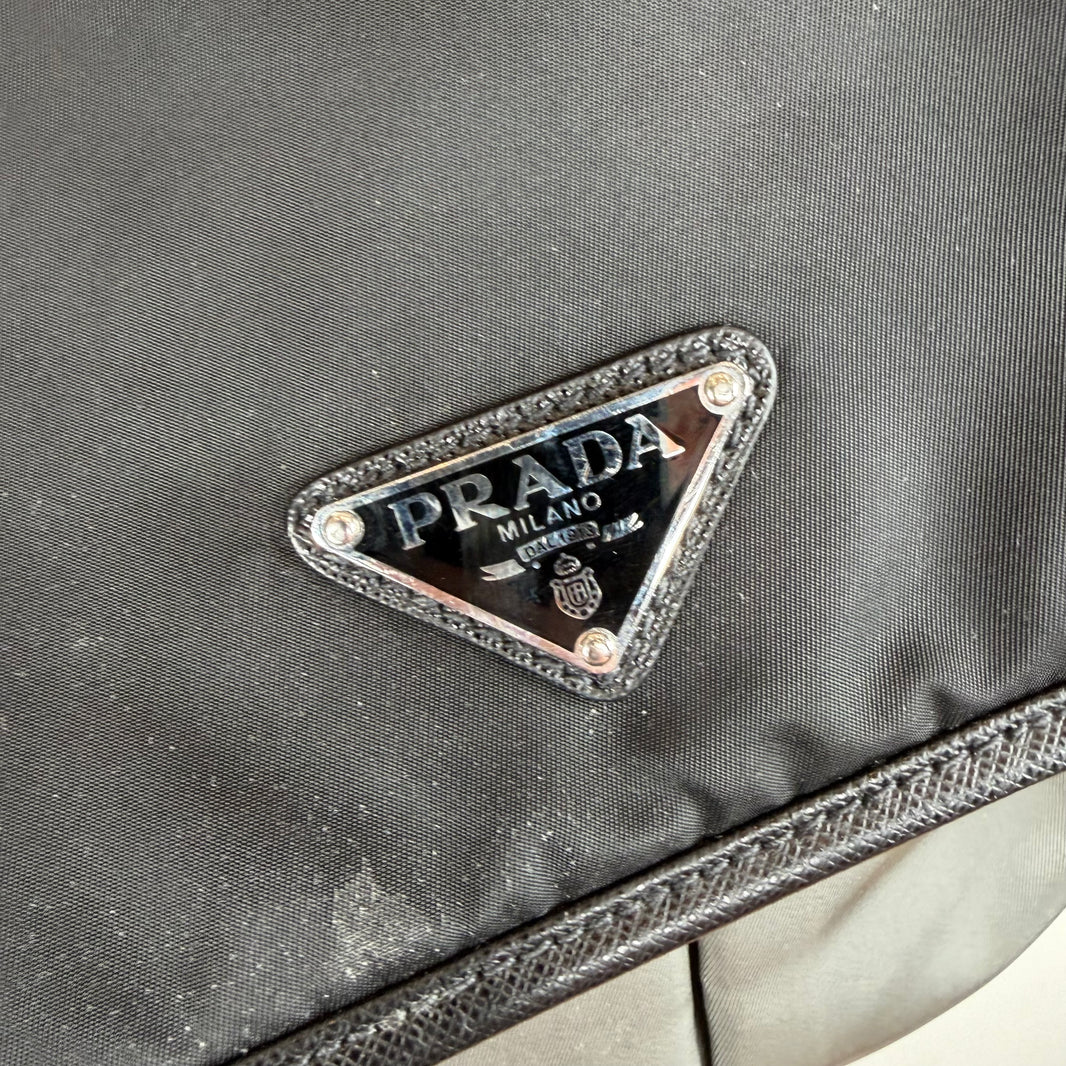 Prada Color Block Messenger Bag