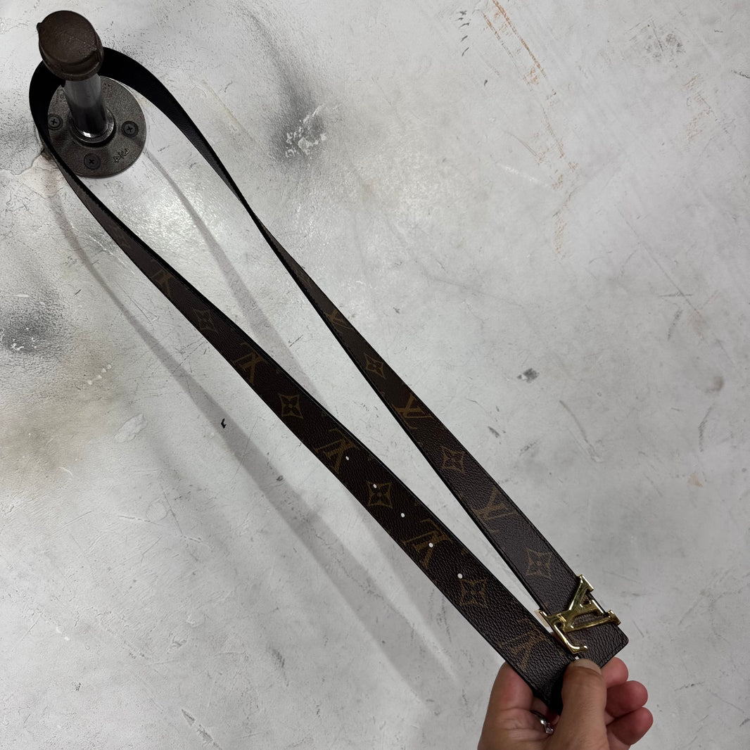 Louis Vuitton Monogram Skinny Logo Belt