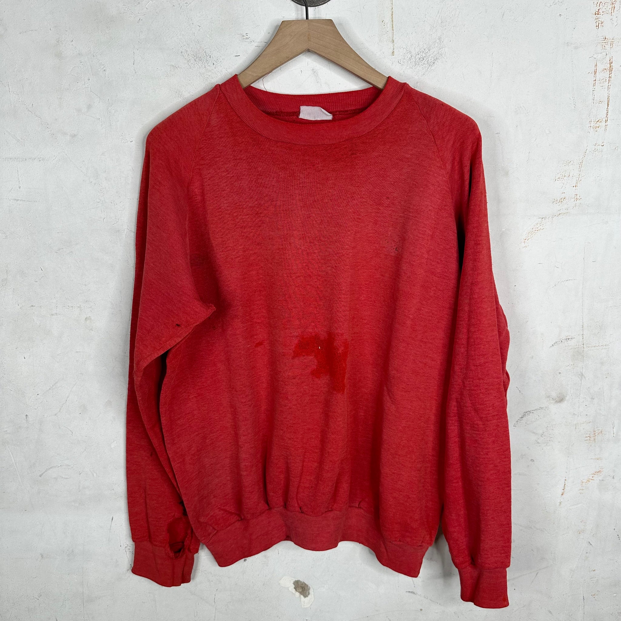 Vintage 60s Smoked Red Crewneck Sweatshirt