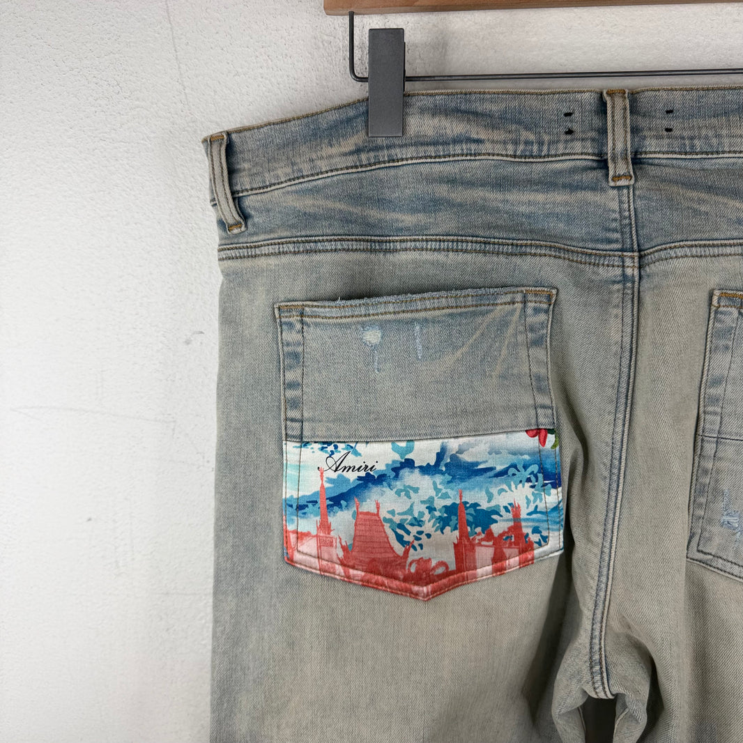 Amiri Aloha Thrasher Straight Leg Jeans