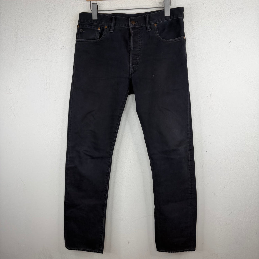 RRL Ribbed Navy Cotton Pants