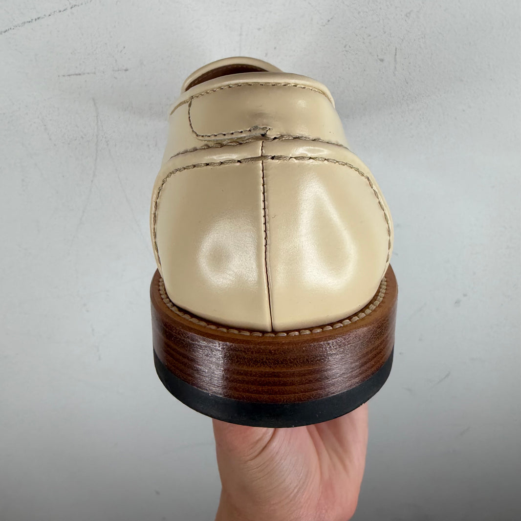 Casablanca White Bamboo Loafers