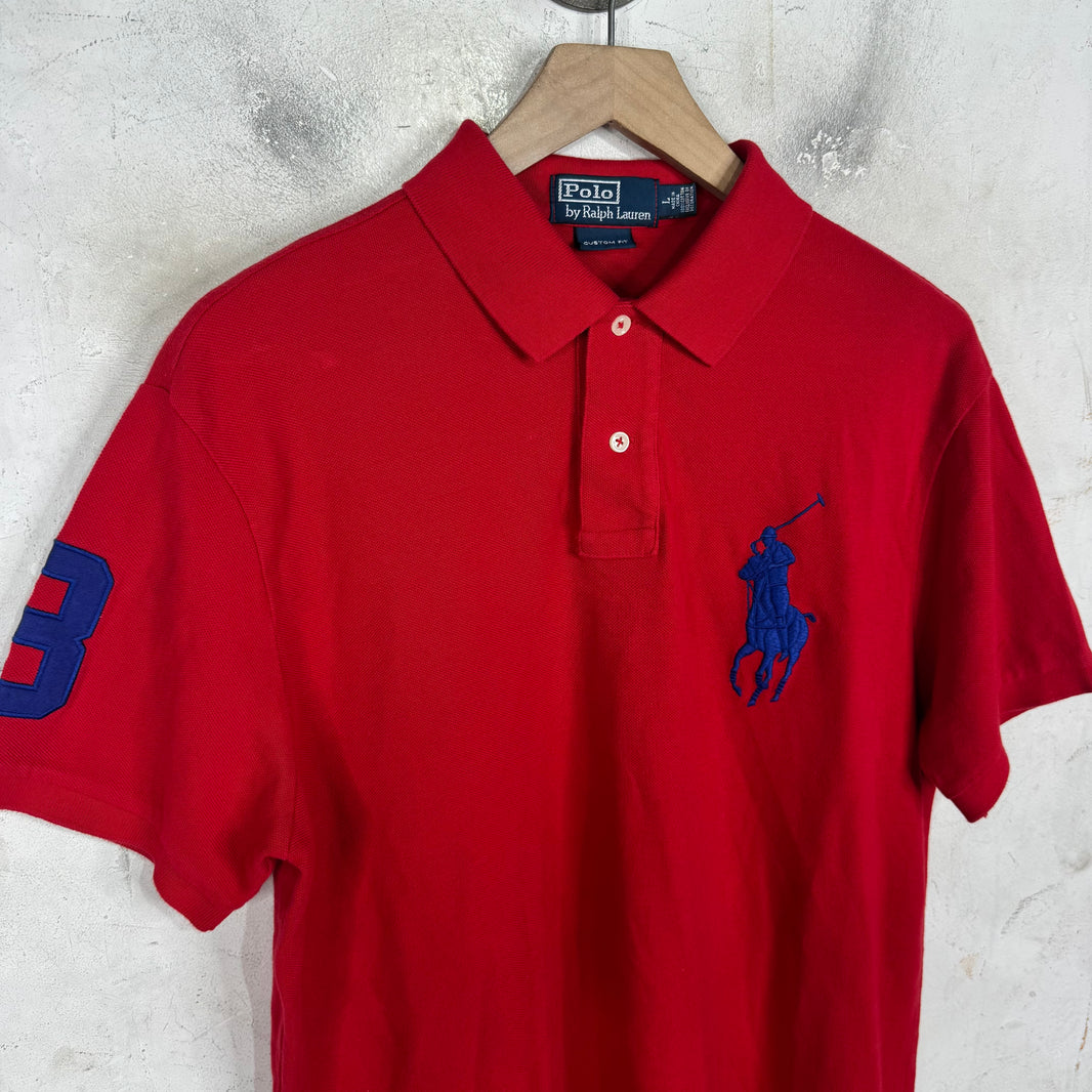 Ralph Lauren Red/Blue #3 Pony Polo