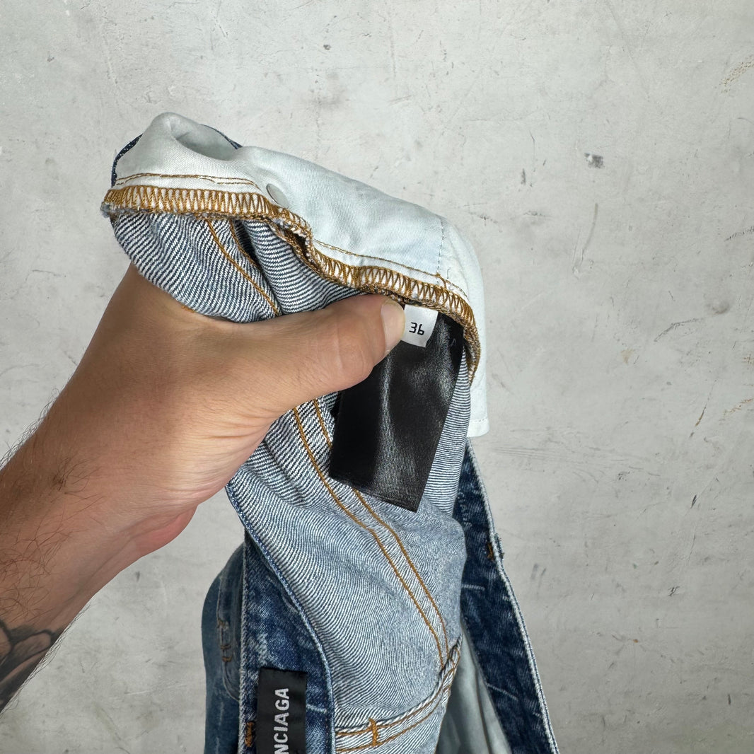 Balenciaga AOP Monogram Lightwash Jeans