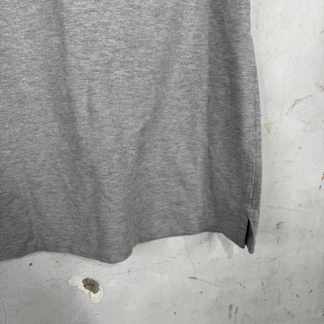 Ralph Lauren Grey Striped Crest Big Pony Polo