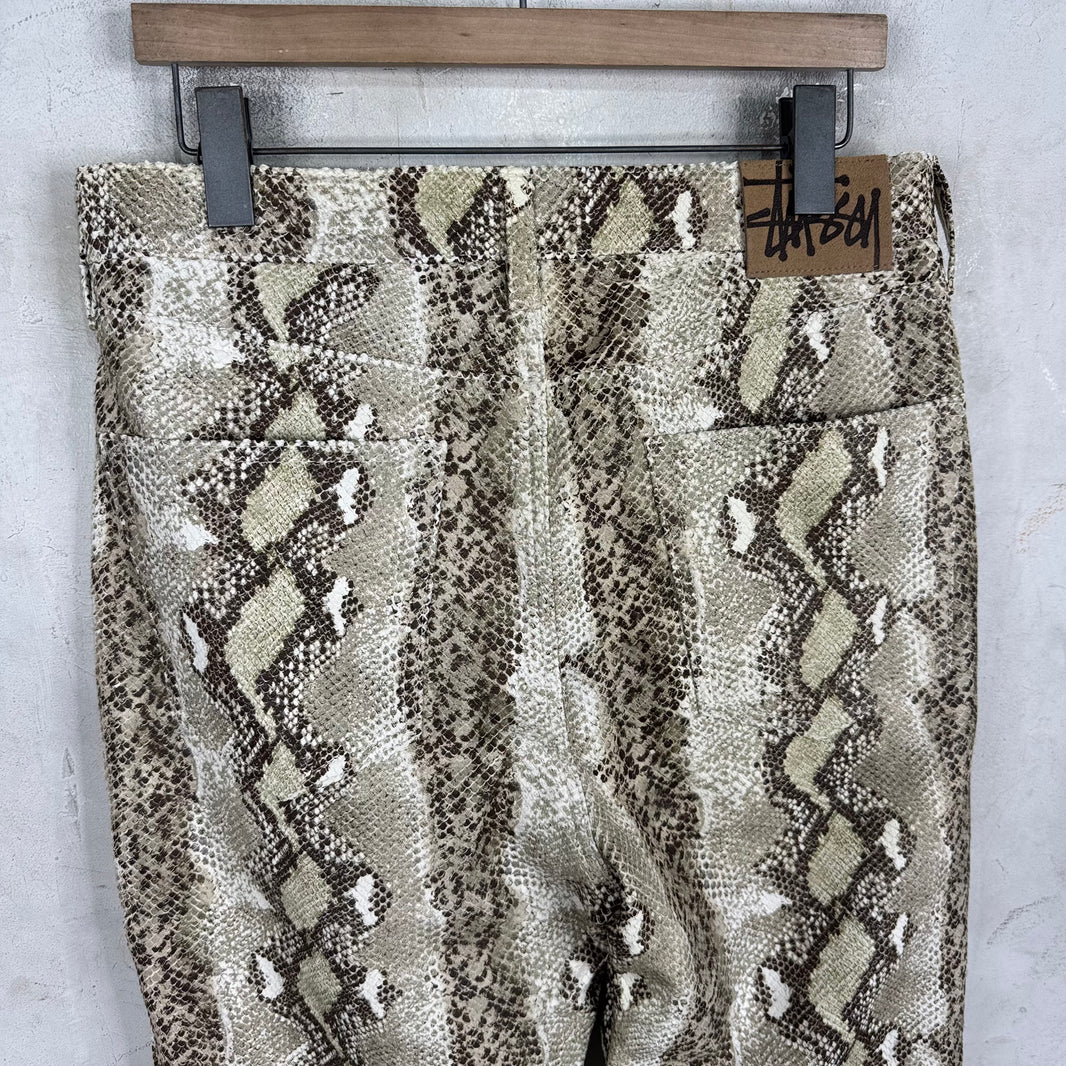 Stussy Snakeskin Leather Pants