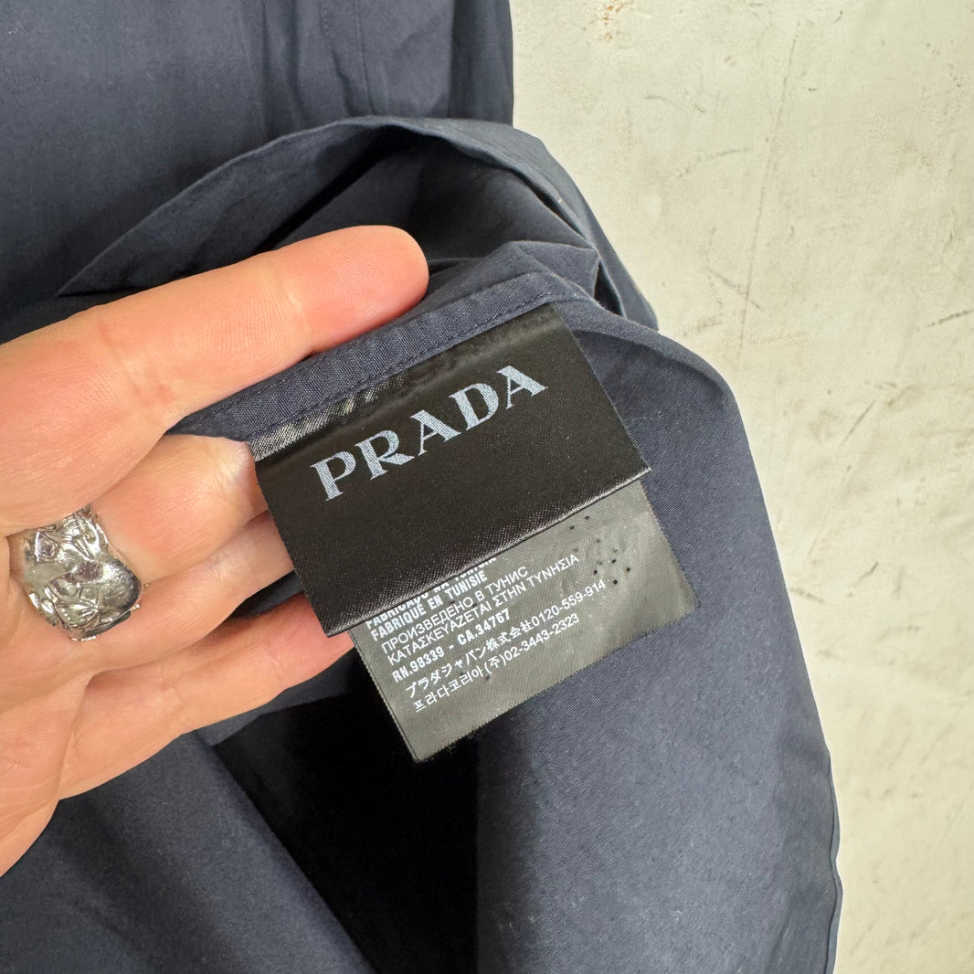 Prada Navy Button-Up Shirt